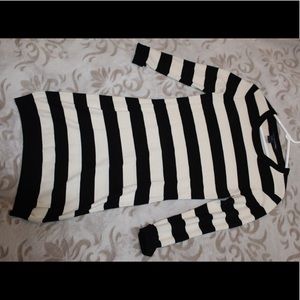 Striped classy. Black and White dress